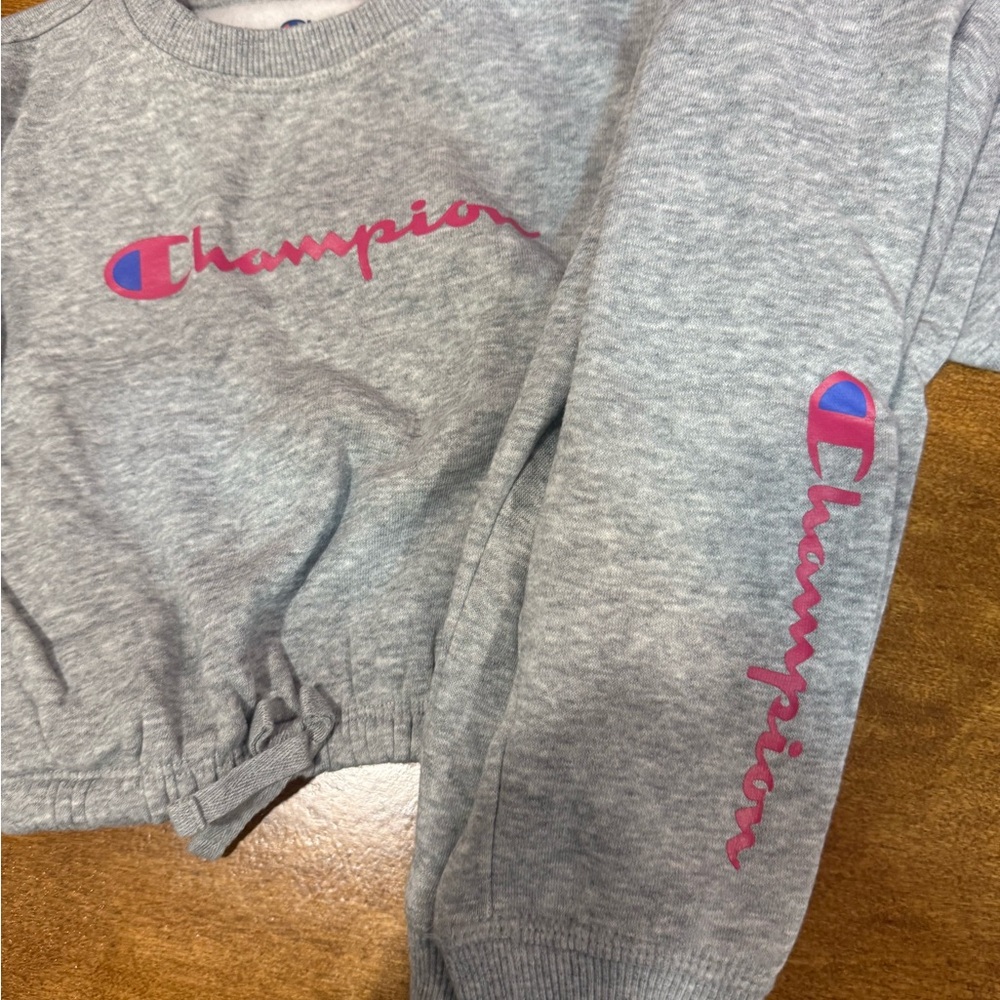 Champion Gray and Pink Kids Matching Set - Picture 2 of 3